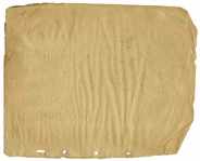 Disney Animator Thurston Harper Lot of Three Pages of Sketches -- Includes Mickey Mouse, Emil Eagle, Chipmunks From ''Snow White'', & Oliver Hardy